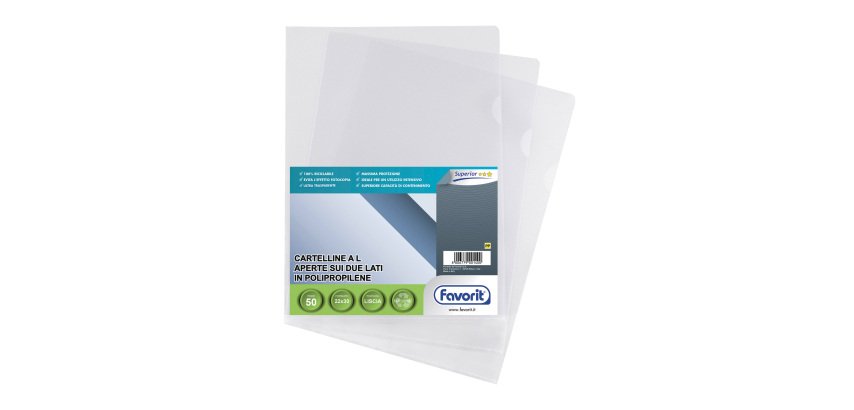 FAVORIT L-sleeves Superior A4 Transparent pp 50 pieces