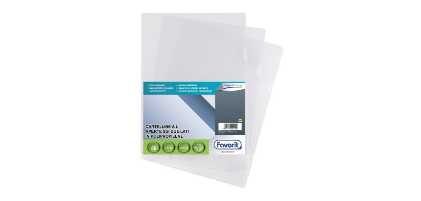 FAVORIT L-sleeves Superior A4 Transparent pp 50 pieces