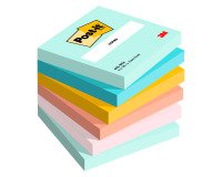 Post-it Beachside 76 x 76 mm 6 unità da 100 fogli