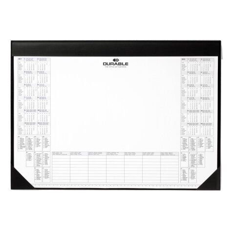 DURABLE Desk Calendar 7291-01 Plastic Black 42.5 x 0.5 x 60 cm