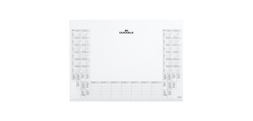 DURABLE Desk Mat 7292/02 Paper White 57 x 41 cm 25 Sheets