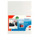 Esselte L Shaped Pocket Deluxe A4 Clear polypropylene heavy weight 50 pieces