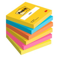 Post-it Energetic 76 x 76 mm 6 unità da 100 fogli