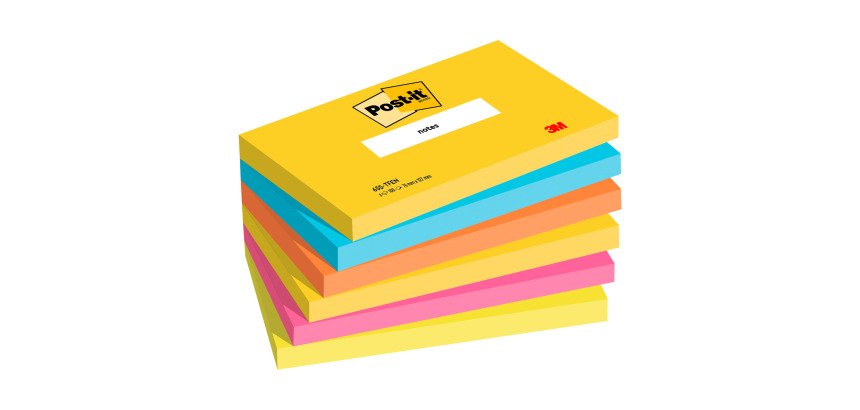 Post-it Energetic 127 x 76 mm 6 unità