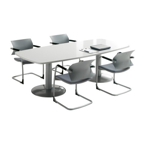 Tavolo riunioni Matiz, Stilo, Quadra Matiz, Stilo, Quadra grigio 2.400 x 1.100 x 720 mm