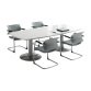 Tavolo riunioni Matiz, Stilo, Quadra Matiz, Stilo, Quadra grigio 2.400 x 1.100 x 720 mm