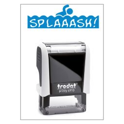 Timbro Trodat Printy 4910 "Splash" bianco