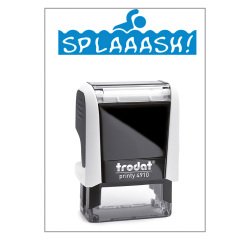 Timbro Trodat Printy 4910 "Splash" bianco
