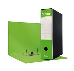 Registratore Protocollo dorso 8 cm Oxford Esselte in cartone 2 anelli A4 verde lime 6 pezzi