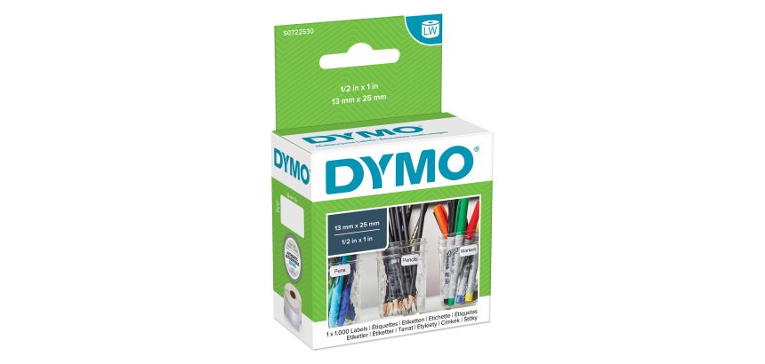 Etichette multiuso LW DYMO 13 x 25 mm bianco 1000 etichette