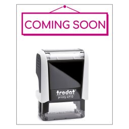 Timbro Trodat Printy 4910 "Coming soon" fucsia