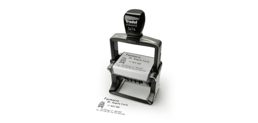 Timbro datario Trodat Professional 5474 60 x 40 cm nero