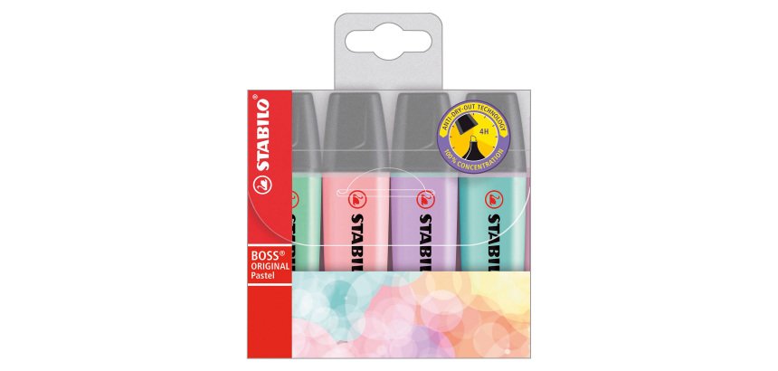 Evidenziatori STABILO Pastel assortiti 4 pezzi