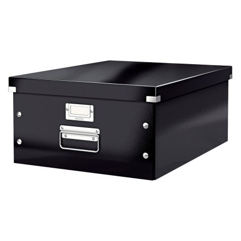Leitz Click & Store WOW Storage Box A3 Laminated Cardboard Black 369 x 482 x 200 mm