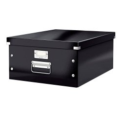 Leitz Click & Store WOW Storage Box A3 Laminated Cardboard Black 369 x 482 x 200 mm