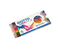Pastelli colorati GIOTTO Supermina assortiti 12 pezzi