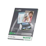 Leitz Premium Laminating Pouch A4 Glossy 2 x 80 (160 Microns) Transparent Pack of 100