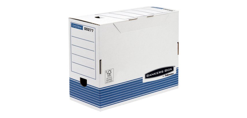 Caja de archivo definitivo A4 lomo 150 mm System Banker Box Fellowes