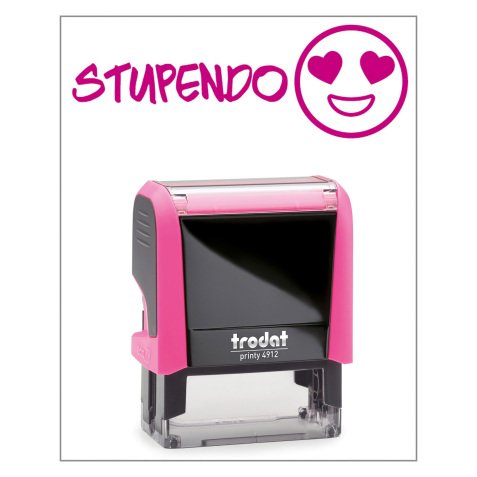 Timbro Trodat Printy 4912 "Stupendo" rosa