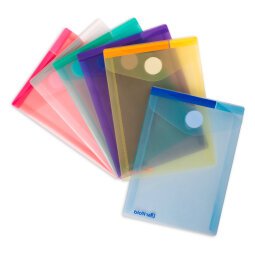 Tarifold Wallet A6 Assorted plastic 6 pieces