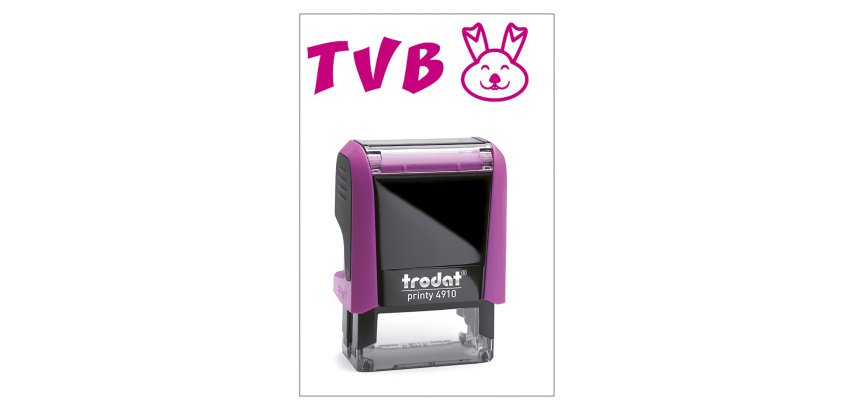 Timbro Trodat Printy 4910 "TVB" viola
