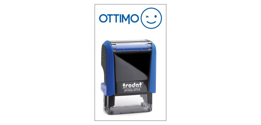Timbro Trodat Printy 4910 "Ottimo" blu