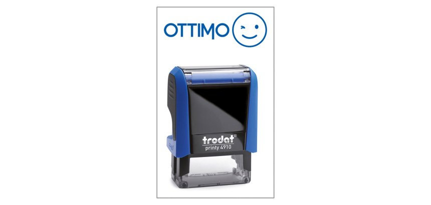 Timbro Trodat Printy 4910 "Ottimo" blu