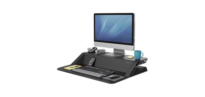 Fellowes Sit-Stand Workstation Lotus 7901 Black