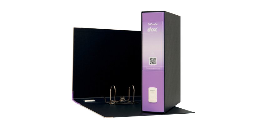 Registratore Protocollo dorso 8 cm Dox Esselte lilla in confezione convenienza 11+1 in omaggio
