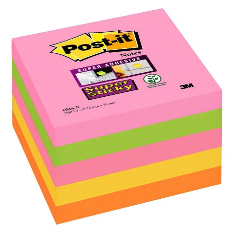 Foglietti Post-it 76 x 76 mm Verde 6 unità da 100 fogli