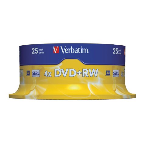 DVD+RW Verbatim N/A 25 unità