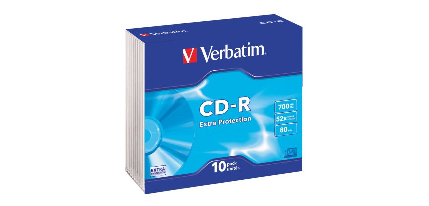 Verbatim CD-R AZO Crystal 700MB Pack of 10