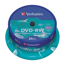 DVD-RW Verbatim N/A 25 unità