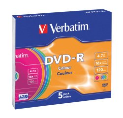 DVD-R Verbatim N/A 5 unità