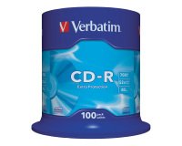 CD-R Verbatim 52x 700 mb 100 unità