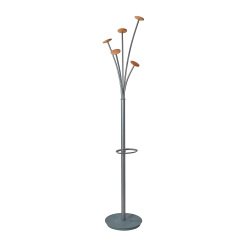 Alba Coat Stand PMFEST 38 x 350 x 1870mm Silver Grey