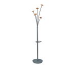 Alba Coat Stand PMFEST 38 x 350 x 1870mm Silver Grey