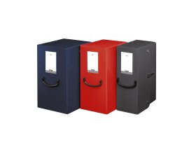 Speciale promozione composta da 6 Scatole Pick Up in Trilex con maniglia Leonardi dorso 20 cm colore grigio di cui 1 in omaggio