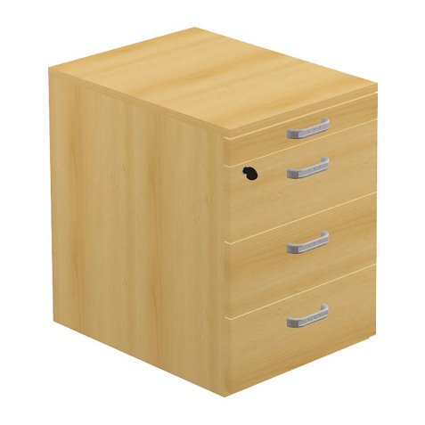 Cassettiera Quadrifoglio Optima 3 cassetti faggio 420 x 560 x 585 mm