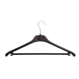 Alba Hangers PMBASIC PL Plastic 450 x 220mm Black Pack of 20