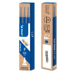 Pilot FriXion Point Rollerball Pen Refill 0.3 mm Black Pack of 3