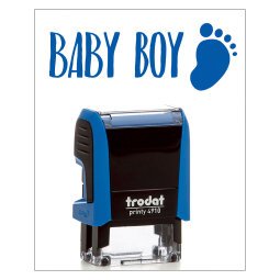 Timbro Trodat Printy 4910 "Baby boy" blu