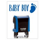 Timbro Trodat Printy 4910 "Baby boy" blu