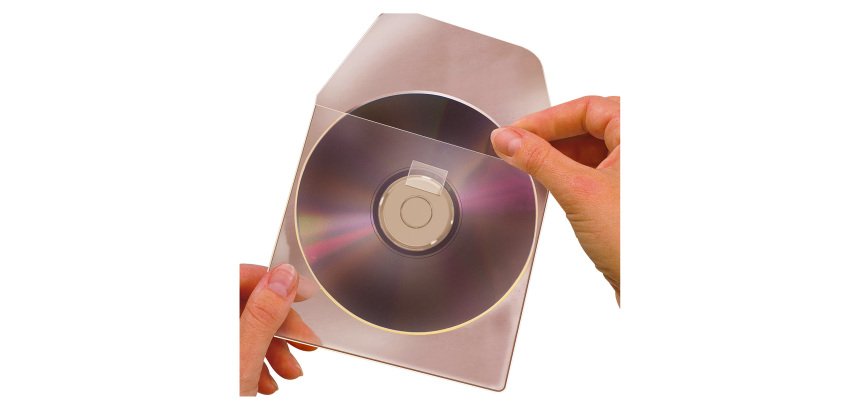 Buste per CD/DVD adesive 3L 1 CD/DVD 10 unità