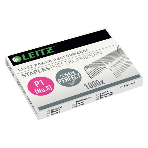 Punti metallici Leitz Staples Grigio 2 x 5 x 1 cm 15 fogli 1000 unità