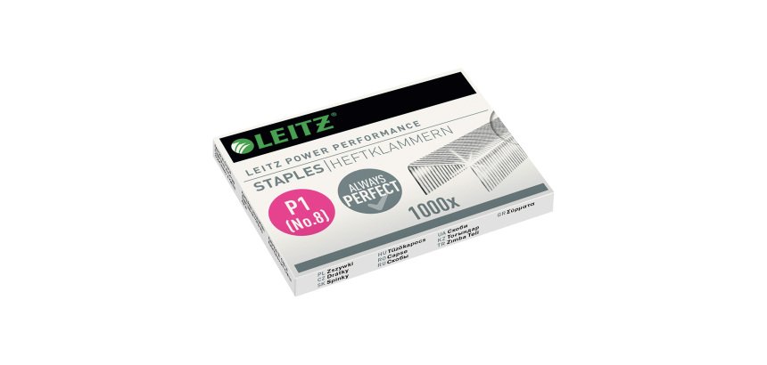 Punti metallici Leitz Staples Grigio 2 x 5 x 1 cm 15 fogli 1000 unità