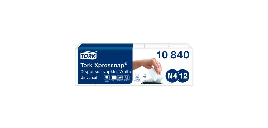 Tovaglioli per dispenser Tork 10840 Carta bianco 5 fogli da 225 strappi