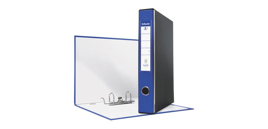 Registratore commerciale dorso 5 cm blu Eurofile Esselte in confezione convenienza 7+1 in omaggio