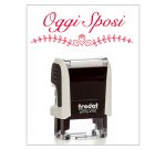 Timbro Trodat Printy 4910 "Oggi sposi" bianco