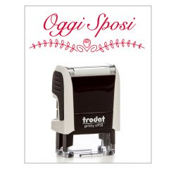 Timbro Trodat Printy 4910 "Oggi sposi" bianco